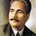 Dr Allama Muhammad Iqbal famous Urdu poet and philosopher of Pakistan