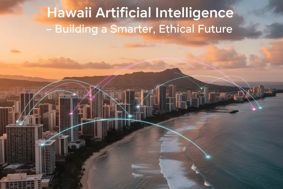 Honolulu coastline showing Hawaii’s AI landscape and technology-driven growth