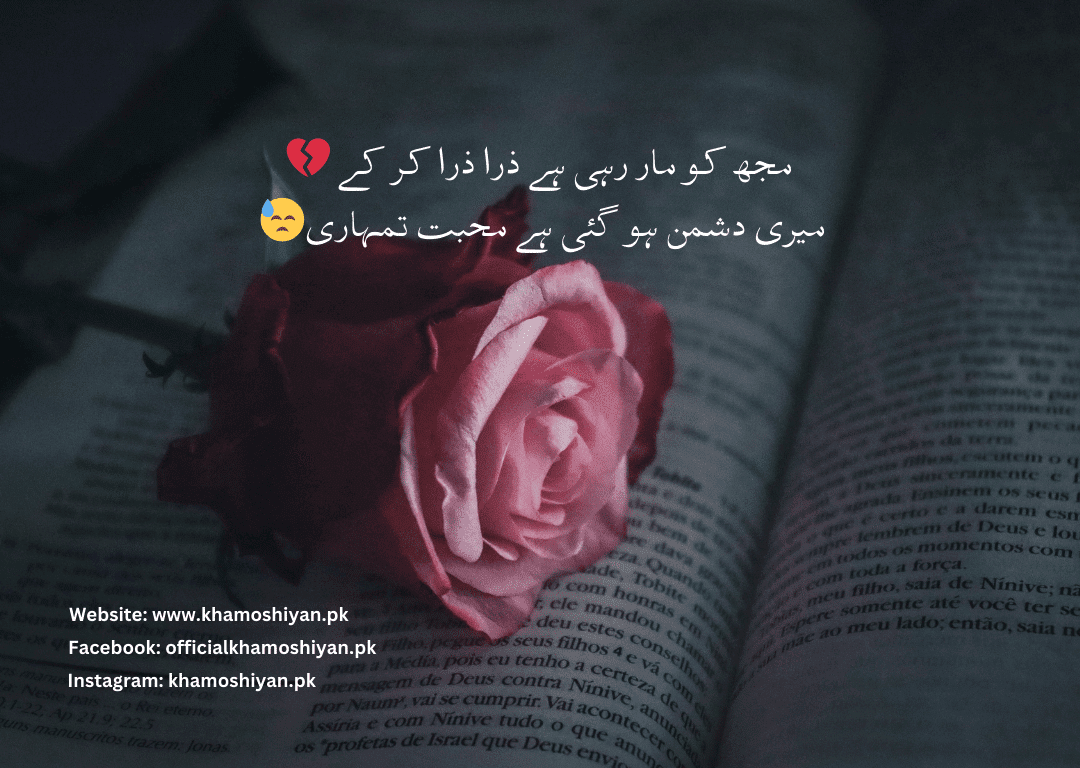 Mujhko maar rahi hai Zara Zara Karke urdu sad poetry